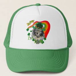 Keeshond St. Patrick's Day Trucker Pet