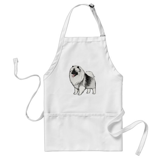 Keeshond Standaard Schort (Voorkant)