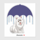 Keeshond Sticker (Vel)