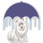 Keeshond Sticker (Voorkant)