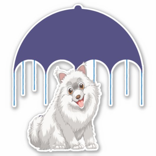 Keeshond Sticker (Voorkant)
