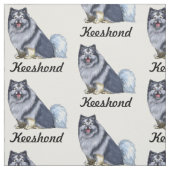 keeshond stof (Swatch)