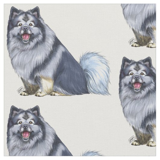 keeshond stof (Close Up)