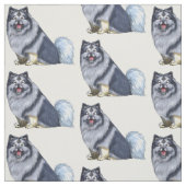 keeshond stof (Swatch)