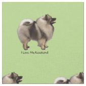 Keeshond Stof (Close Up)