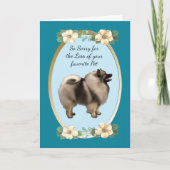 Keeshond, Sympathy or Pet Loss Kaart (Voorkant)