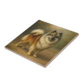Keeshond Tegeltje (Zijkant)