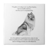 Keeshond Tegeltje (Voorkant)