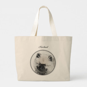 Keeshond Tekenen Kees Puppy Schattigee Originele H Grote Tote Bag