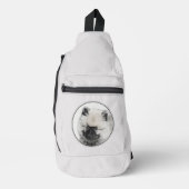 Keeshond Tekenen Kees Puppy Schattigee Originele H Sling Bag (Voorkant)