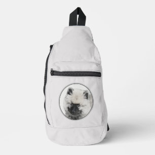 Keeshond Tekenen Kees Puppy Schattigee Originele H Sling Bag