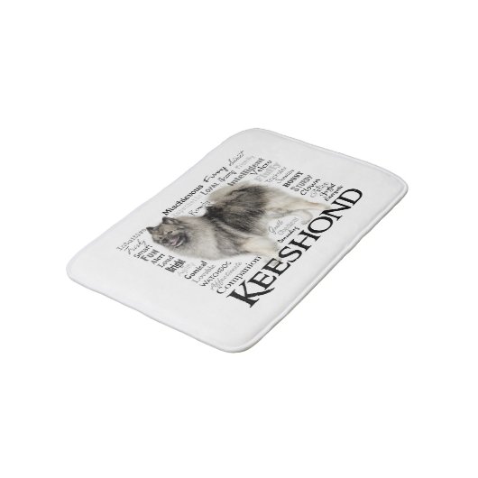 Keeshond Traits Bathmat Badmat (Gekanteld)