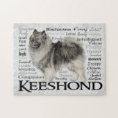 Keeshond Traits Puzzle Legpuzzel (Horizontaal)