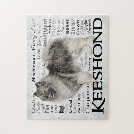Keeshond Traits Puzzle Legpuzzel (Verticaal)