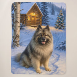 Keeshond Vakantie Sherpa Deken