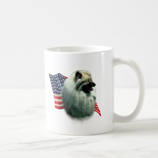 Keeshond Vlag Koffiemok (Rechts)
