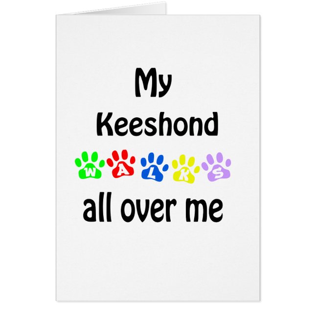 Keeshond wandelingen ontwerp (Voorkant)