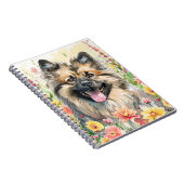 Keeshond Watercolor Journal Notitieboek (Rechterzijde)