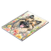 Keeshond Watercolor Journal Notitieboek (Linkerzijde)