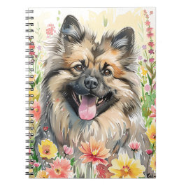 Keeshond Watercolor Journal Notitieboek