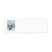 Keeshond Winter Holiday Return Etiket (Voorkant)