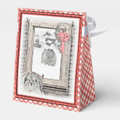 Keeshond Winter Window Paining Art Bedankdoosjes (Achterkant)