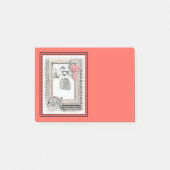 Keeshond Winter Window Paining Art Post-it® Notes (Voorkant)