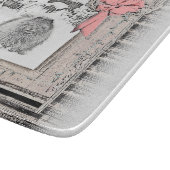 Keeshond Winter Window Paining Art Snijplank (Hoek)