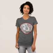 Keeshond Winter Window Paining Art T-shirt (Voorkant volledig)