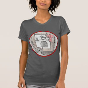 Keeshond Winter Window Paining Art T-shirt
