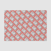 Keeshond Winter Window Paining Art Tissuepapier (Voorkant)