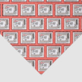 Keeshond Winter Window Paining Art Tissuepapier (Detail)