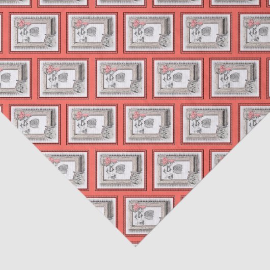 Keeshond Winter Window Paining Art Tissuepapier (Detail)