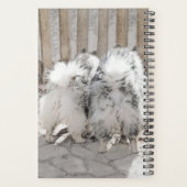 Keeshonds bij het schilderen van de poort - Oorspr Planner (Achterkant)