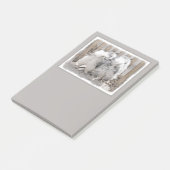 Keeshonds bij het schilderen van de poort - Oorspr Post-it® Notes (Schuin)
