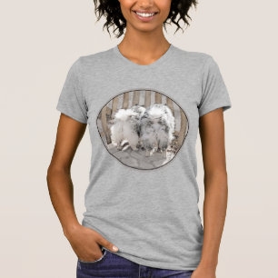 Keeshonds bij het schilderen van de poort - Oorspr T-shirt