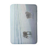 Keeshonds in de Seashore-schilderkunst Badmat (Voorkant Verticaal)