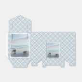 Keeshonds in de Seashore-schilderkunst Bedankdoosjes (Uitgevouwen)