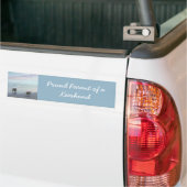 Keeshonds in de Seashore-schilderkunst Bumpersticker (Op Truck)