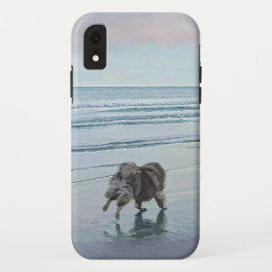 Keeshonds in de Seashore-schilderkunst Case-Mate iPhone Case