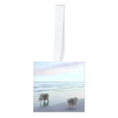 Keeshonds in de Seashore-schilderkunst Decoratie (Voorkant)