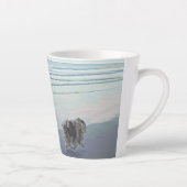 Keeshonds in de Seashore-schilderkunst Latte Mok (Rechts)