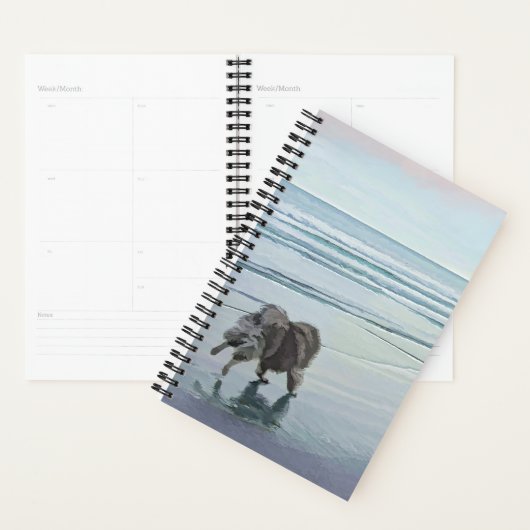 Keeshonds in de Seashore-schilderkunst Planner (Display)