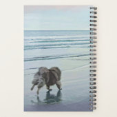 Keeshonds in de Seashore-schilderkunst Planner (Achterkant)
