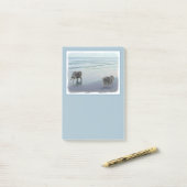 Keeshonds in de Seashore-schilderkunst Post-it® Notes (Op bureau)
