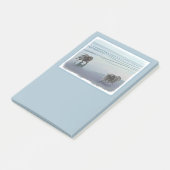 Keeshonds in de Seashore-schilderkunst Post-it® Notes (Schuin)