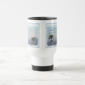 Keeshonds in de Seashore-schilderkunst Reisbeker (Center)