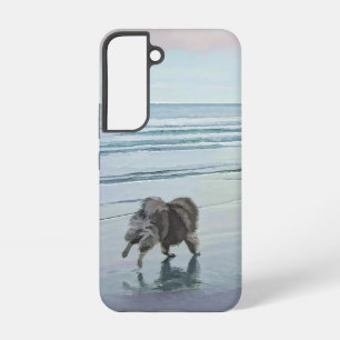 Keeshonds in de Seashore-schilderkunst Samsung Galaxy Hoesje