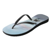 Keeshonds in de Seashore-schilderkunst Teenslippers (Schuin)