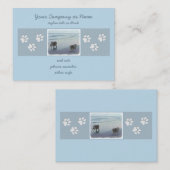 Keeshonds in de Seashore-schilderkunst Visitekaartje (Voorkant / Achterkant)